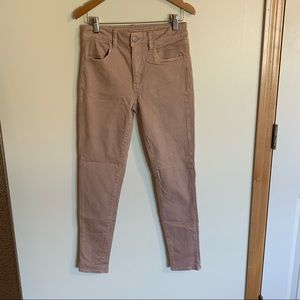American Eagle high rise pink jeans size 4